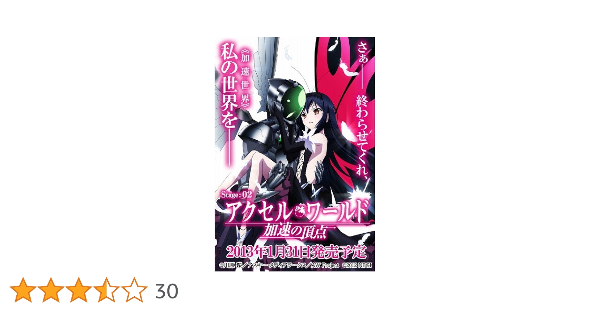 アクセルワールド　加速の頂点　非売品ポスター アクセル・ワールド27 -第四の加速- | アクセル・ワールド